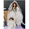 Image 3 : Collectors Porcelain Fashion Bride Dolls and Victorian Grace Doll plus more  Brand New In Boxes