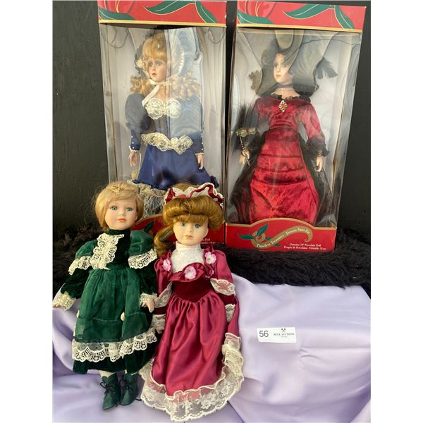 Timeless Treasures Genuine 18H Porcelain Dolls Brand New In Box X 2 timeless-treasures-genuine-18h-porcelain-dolls-brand-new-in-box-x-2