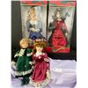 Image 1 : Timeless Treasures Genuine 18H Porcelain dolls Brand New in Box X 2 plus 2 Victorian Miniatures
