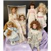 Image 1 : Sweet Memories Porcelain and Sugar N Spice Sabre Bisque collectible Dolls Gently but well loved