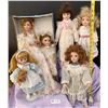 Image 2 : Sweet Memories Porcelain and Sugar N Spice Sabre Bisque collectible Dolls Gently but well loved