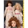 Image 3 : Sweet Memories Porcelain and Sugar N Spice Sabre Bisque collectible Dolls Gently but well loved