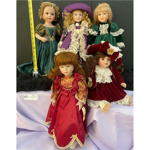 Antique Heritage Special Victorian Collection of Ladies of the World Standing Dolls