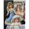Image 2 : Vanessa Collection Victorian Porcelain Doll Brand New in box with 4 gently used genuine bisque dolls