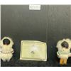 Image 2 : Native American Vintage Porcelain Eagle Dancer Boy Doll with Two Antique Indian Fur Eskimos