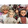 Image 2 : Multiple Hard Plastic Body Dressup Dolls from 1950s Era  Small to Large Standing Antique Dolls