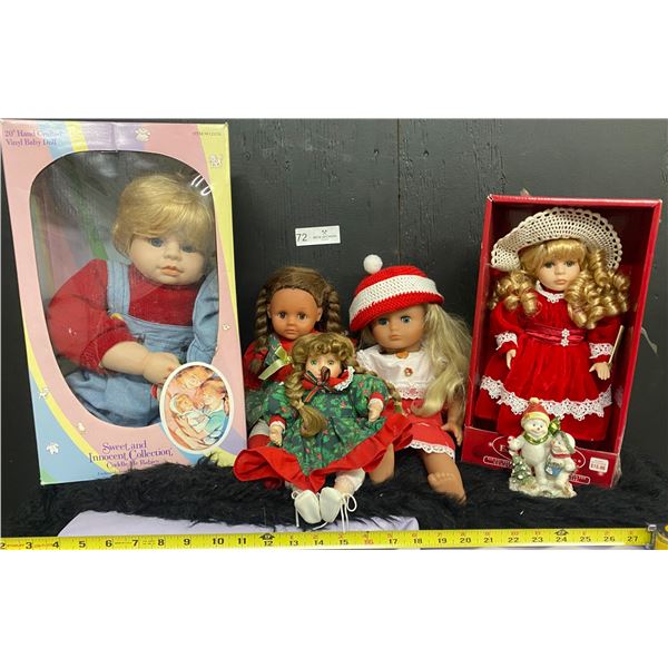 Christmas Dolls with Holiday Cheer  Great Gift idea for the Holidays Sweet Innocent Collection Baby