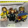 Image 3 : Ice Cream Doll with two Vintage Music Box Clowns and collection of mini Clown Decor and more