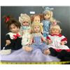 Image 1 : Collection of Porcelain Bisque Dolls  and 1960s era Baby Dolls