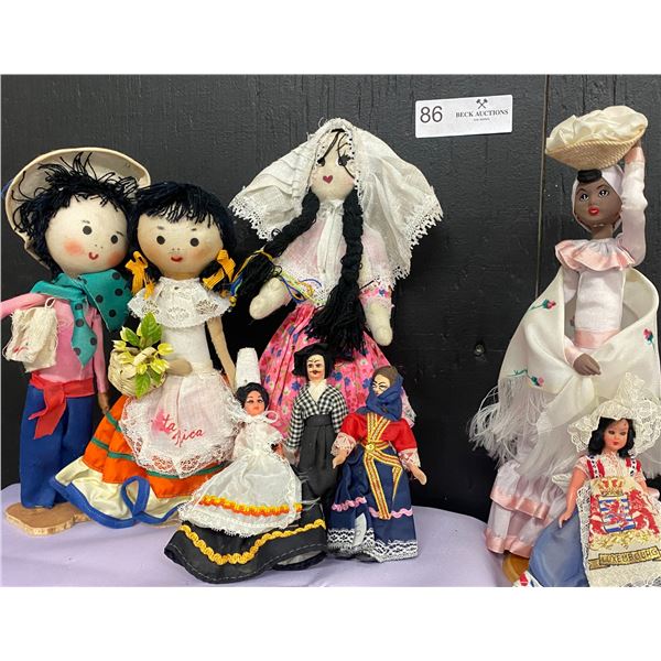 Vintage Native American  Costume Dolls of the World