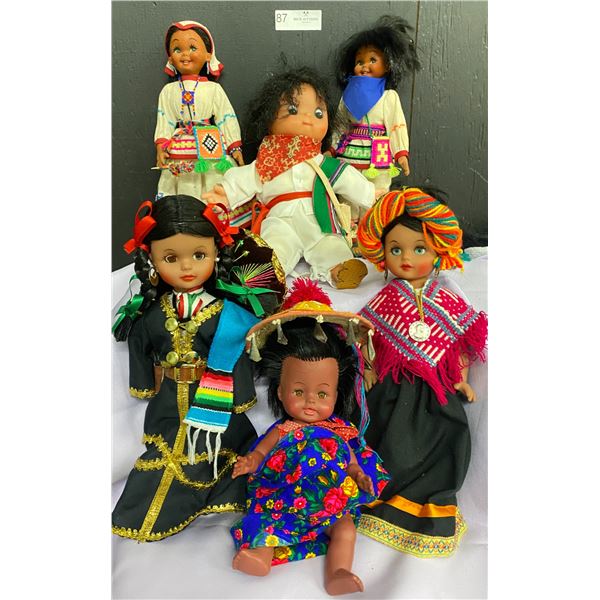 Multi Cultural Assortment of Dolls From Around the World