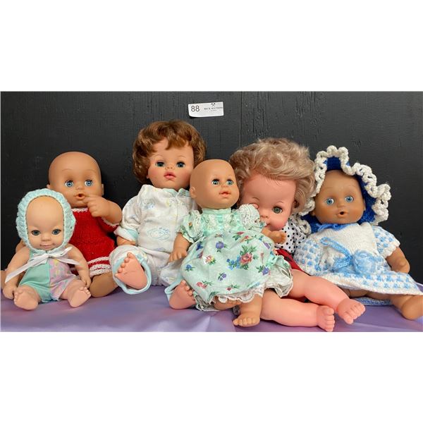 Vintage Dolly Surprise and other Vintage Toys with outfits and accessories