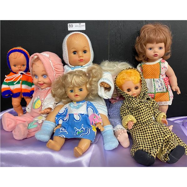 Vintage Hard Bodied Antique Collection of Memorable Dolls