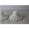 Image 2 : Pair of Milk Glass Candleholders