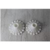 Image 4 : Pair of Milk Glass Candleholders