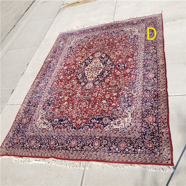 * Pure Persian Wool Hand Knotted Rug -- 12'x8' - Smoke and Pet Free