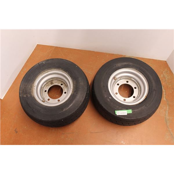 *(2x Bid Price) (2) Trailer Tires with Rims - 20.5 x 8