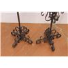 Image 4 : *(2) Decorative Iron Lantern Stands - 31" and 44"
