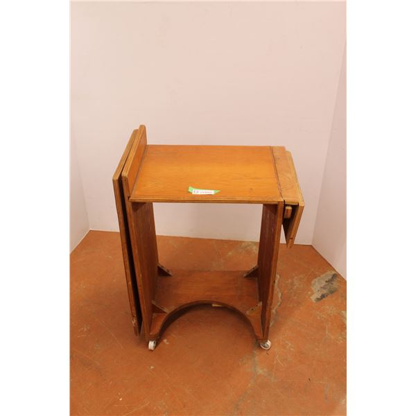 *Wooden Sewing Machine Cabinet on Castors