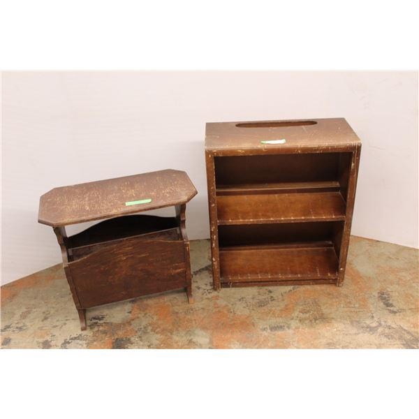 *Small Bookshelf and Magazine Rack