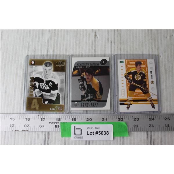 (3) Bobby Orr NHL Trading Cards