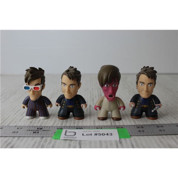 (4) Doctor Who Figurines