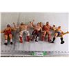 Image 1 : (5) 1980s Rubber Wrestling Figures - Ted Arcidi, John Studd, Dynamite Kid, Bruno Sammartino, Nikolai