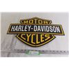 Image 1 : Harley-Davidson Motorcycles Enamel Sign - 19 1/2" x 14"