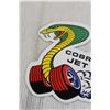 Image 2 : Cobra Jet Ford Power Enamel Sign - 9" x 11 1/2"