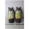 Image 1 : (2) Plastic Owl Decorations