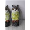 Image 2 : (2) Plastic Owl Decorations