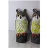 Image 3 : (2) Plastic Owl Decorations