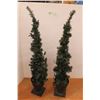 Image 1 : *(2) Small Plug-In Christmas Trees - Untested