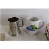 Image 3 : Ceramic Car with Shaving Accessories, (2) Mugs, Ceramic House Decoration, Misc.