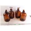 Image 1 : (4) Brown Glass Jugs