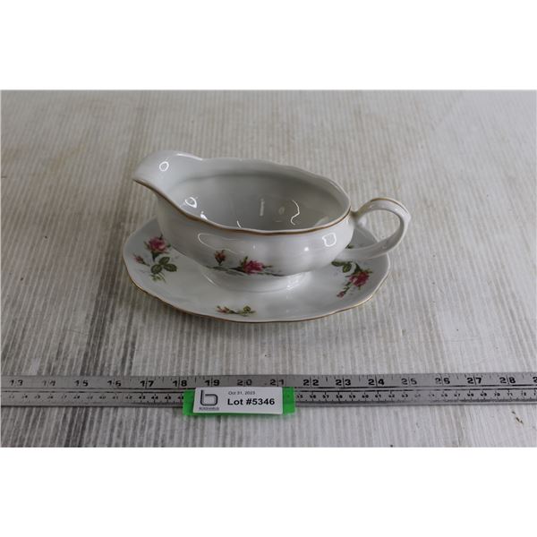 Floral-Themed Gravy Boat