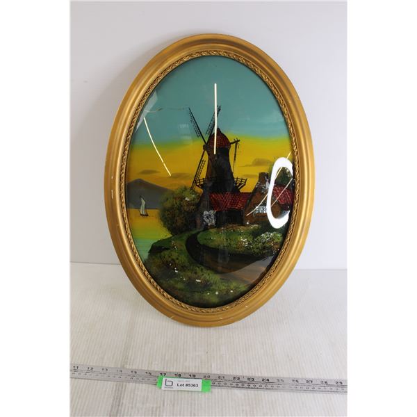 Oval Framed Picture - 16" x 22"