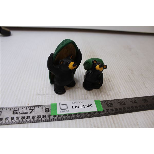 Pair of Bearfoots Camping/fishing Bears