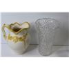 Image 3 : Plastic Vase - Water Pitcher - Dessert Dishes - Cups - (1 cup is Fire King)