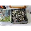 Image 3 : (2) Sm Pictures - Framed Photo Frame - Puzzle in Box (unknown size or completion)