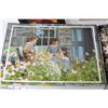 Image 4 : (2) Sm Pictures - Framed Photo Frame - Puzzle in Box (unknown size or completion)