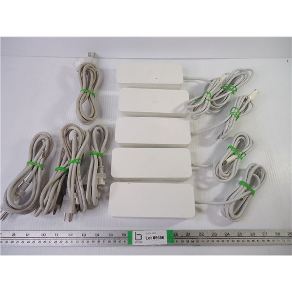 (5) Units of Apple I-Mac Power Supplies-working