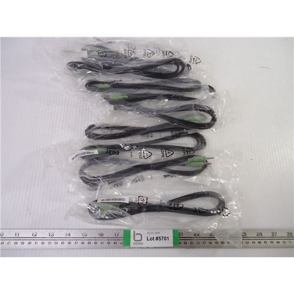 (9) Stereo Audio Aux. Cables