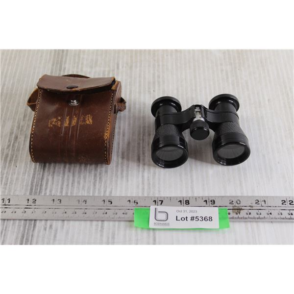 Mini Binoculars with Case