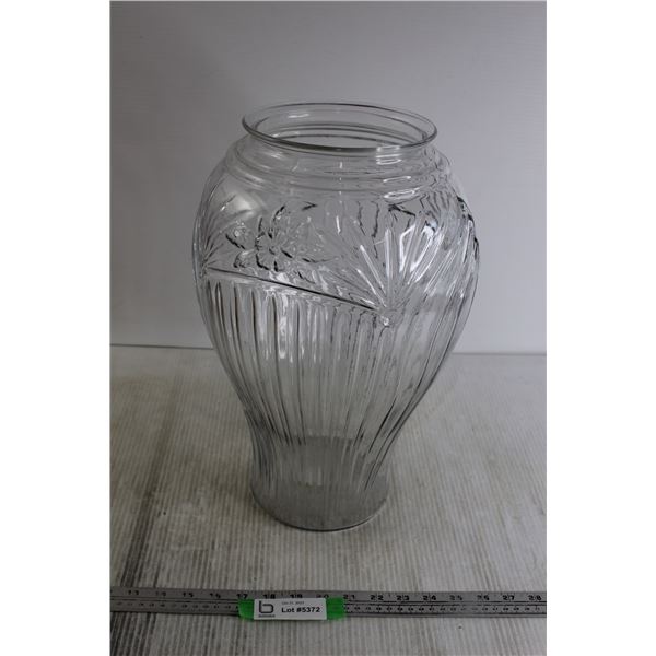 Large Glass Vase - 17" Tall