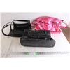 Image 1 : (3) Purses - (2) Black, (1) Hot Pink