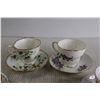 Image 2 : (4) Teacups with Matching Saucers