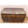 Image 1 : *Vintage Trunk with Inner Tray - 21" x 39" x 22" Tall