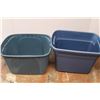 Image 4 : *(2) Blue Tubs - No Lids