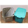 Image 1 : *(2) Tubs with Lids - (1) is Mismatched